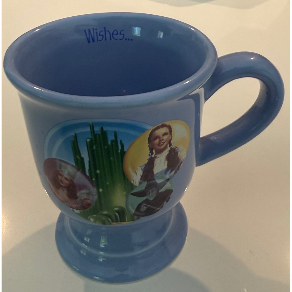 Wizard of Oz Footed Coffee Mug Periwinkle Blue Dorothy Emerald City 2006 Turner